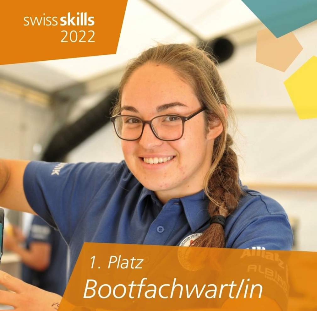 1. Platz Bootfachwarte Chantal Hefti